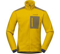 Norrona - Polaire d'alpinisme - Trollveggen Warm3 Jacket M Golden Palm pour Homme - Taille L - Jaune Jaune L