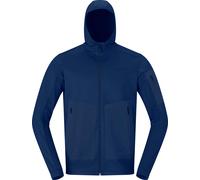 Norrona - Polaire isolante et respirante - Falketind Warm2 Stretch Hood M'S Indigo Night pour Homme - Taille XL - Navy Navy XL