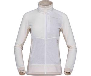 Norrona - Polaire légère et respirante en warm™1, zippée - Falketind Warm1 Active Jacket W Snow White Oatmeal pour Femme - Taille M - Blanc Blanc M