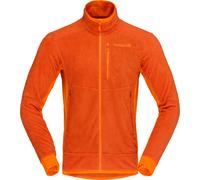 Norrona - Polaire légère et respirante zippée - Falketind Warm1 Active Jacket M Gold Flame Exuberance pour Homme - Taille M - Orange Orange M