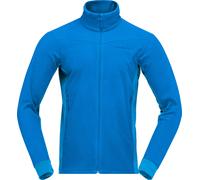 Norrona - Polaire respirante de randonnée - Falketind Warm2 Jacket M Brilliant Blue - Taille M - Bleu Bleu M