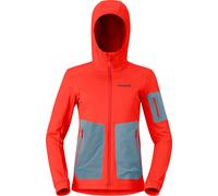 Norrona - Polaire respirante de randonnée - Falketind Warm2 Stretch Hood W Arednalin pour Femme - Taille S - Rouge Rouge S