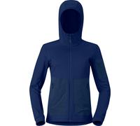 Norrona - Polaire respirante de randonnée - Falketind Warm2 Stretch Hood W Indigo Night pour Femme - Taille L - Navy Navy L