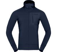 Norrona - Polaire technique en Polartec® - Falketind Power Grid Zip Hood M'S Indigo Night pour Homme - Taille L - Navy Navy L