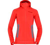 Norrona - Polaire technique en Polartec® - Falketind Power Grid Zip Hood W'S Arednalin pour Femme - Taille L - Rouge Rouge L