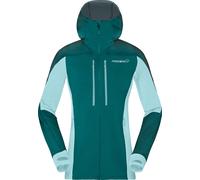Norrona - Polaire technique en Polartec® - Trollveggen Powerstretch Pro Zip Hood W'S Everglade pour Femme en Laine - Taille XS - Bleu Bleu XS