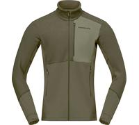 Norrona - Polaire technique - Lofoten Warm2 Jacket M Olive Night Deep Lichen Green pour Homme - Taille L - Kaki Kaki L