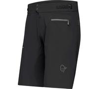 Norrona - Short de VTT - Fjora Flex1 Light Shorts M'S Caviar Black pour Homme en Softshell - Taille XL - Noir Noir XL