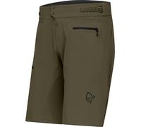 Norrona - Short de VTT - Fjora Flex1 Light Shorts M'S Olive Night pour Homme en Softshell - Taille S - Kaki Kaki S