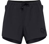 Norrona - Short déperlant stretch respirant - Senja Flex1 4" Shorts W Caviar Black pour Femme en Nylon - Taille M - Noir Noir M