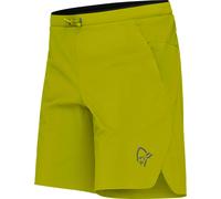 Norrona - Short stretch déperlant et respirant - Senja Flex1 9" Shorts M Golden Lime pour Homme en Nylon - Taille M - Jaune Jaune M