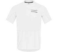 Norrona - T-shirt à manches courtes de trail-running - Senja Equaliser Lightweight T-Shirt M Snow White pour Homme - Taille S - Blanc Blanc S