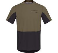 Norrona - T-shirt à manches courtes de trail/running - Senja Equaliser Lightweight T-Shirt M'S Olive Night pour Homme - Taille L - Kaki Kaki L