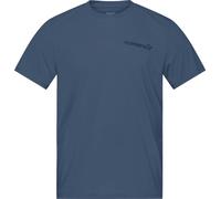 Norrona - T-shirt de randonnée à manches courtes - Femund Tech T-Shirt M'S Vintage Indigo pour Homme - Taille S - Bleu Bleu S