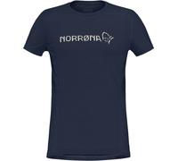 Norrona - T-shirt en laine de mérinos - Falketind Equaliser Merino T-Shirt W'S Indigo Night pour Femme en Laine - Taille M - Navy Navy M