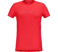 Norrona - T-shirt en laine de mérinos - Falketind Equaliser Merino T-Shirt W'S Paprika pour Femme en Laine - Taille XS - Rouge Rouge XS