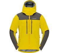 Norrona - Veste d'alpinisme en GORE-TEX PRO - Trollveggen Gore-Tex Pro Light Jacket M Antique Moss pour Homme - Taille M - Jaune Jaune M