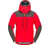 Norrona - Veste d'alpinisme en GORE-TEX PRO - Trollveggen Gore-Tex Pro Light Jacket M Flame Scarlet pour Homme - Taille S - Rouge Rouge S