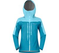 Norrona - Veste de randonnée imperméable - Falketind Dri1 Jacket W Brittany Blue Aqua Haze pour Femme en Nylon - Taille XS - Bleu Bleu XS