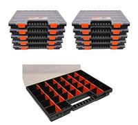 Nors16 Boîte à Vis - Lot de 10 - Dimensions : 399 x 303 x 50 mm - 26 Compartiments Variables