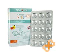 NORSAN OMEGA-3 KIDS GELÉE 120 Saveur Fraise Citron Gummies Avec Vitamines