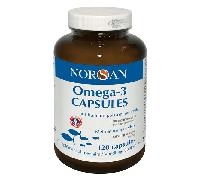 Norsan Omega-3 Capsules À l’Huile Naturelle De Poisson 120 Pièces