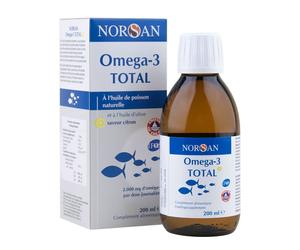 NORSAN Omega-3 TOTAL Huile de poisson Citron 200 ml