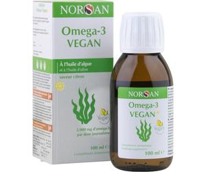 Norsan Omega-3 Vegan Huile D'Algue Saveur Citron Flacon 100ml