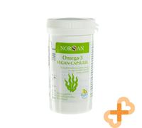 Norsan Omega-3 Végétalien Capsules 80 Epa Dha Acides Gras Algues Huile