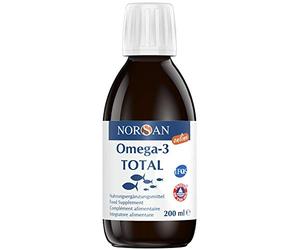 NORSAN Premium huile de poisson omega 3 Total Nature hautement dosé 200 ml / 2.000mg d’ omega 3 dose journalière/fish oil omega 3 1120mg EPA & 536mg DHA/huile poisson avec 800 IU de vitamine D3