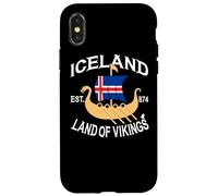 Norse Mythology Navire Viking Islande Pays des Vikings Coque pour iPhone X/XS
