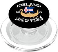 Norse Mythology Navire Viking Islande Pays des Vikings PopSockets PopGrip pour MagSafe