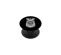 Norse Raven Viking Warrior Skulls Boussole Runes Vintage PopSockets PopGrip Adhésif