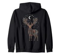 Norse Runique Blé Mandala Cycle Lunaire Récolte Ancienne Sweat à Capuche