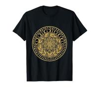 Norse Runique Blé Mandala Cycle Lunaire Récolte Ancienne T-Shirt