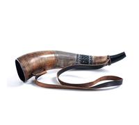 Norse Tradesman Corne de guerre viking médiévale - Corne de bœuf de qualité supérieure - 46 cm - Décoration vintage