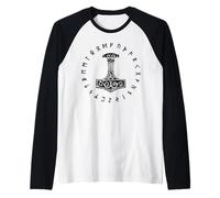Norse Viking Mjolnir Païen Marteau de Thor Runes de sureau Manche Raglan