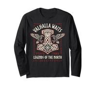 Norse Viking Mythology Warrior Runes Valhalla Odin Raven Manche Longue