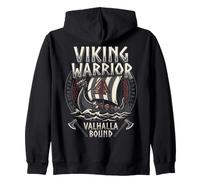 Norse Viking Mythology Warrior Runes Valhalla Odin Raven Sweat à Capuche