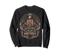 Norse Viking Mythology Warrior Runes Valhalla Odin Raven Sweatshirt