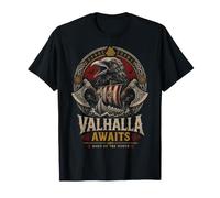 Norse Viking Mythology Warrior Runes Valhalla Odin Raven T-Shirt