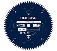 Norske Tools NCSBP273 Lame de scie en mélamine 80T 25,4 cm pour une coupe ultra lisse de la mélamine, du stratifié, du bois dur et des sols stratifiés Alésage 1,6 cm