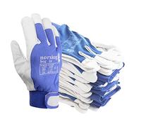 norskog Bog gants De Travail En Cuir Homme gants Protection gants Travaux Pour Conducteurs De Camions 12 Paires Taile 8