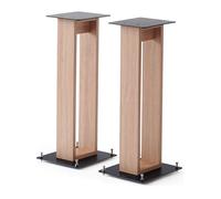 NorStone Alva Plus Noir / Chêne clair (la paire) - Pieds d'enceintes