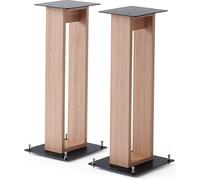 NorStone Alva Plus Noir / Chêne clair (la paire) - Pieds d'enceintes