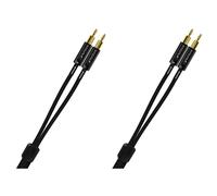 NorStone Arran - Câble de haut-parleur - prise banane mâle pour prise banane mâle - 1.5 m - blindé - noir