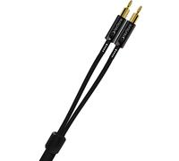 NorStone Arran - Câble de haut-parleur - prise banane mâle pour prise banane mâle - 3 m - blindé - noir