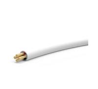 Norstone - Câble d'enceinte - 4 x 2,5 mm² - CL3 - Gaine flexible PVC - Blanc Mat - 150m