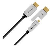 Norstone - Câble en fibre optique HDMI - HDMI 2.0 - Compatible UHD 4K, Full HD, 3D, Audio 7.1 - Connecteur plaqué or - 30m