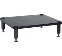 Norstone – Module pour meuble Como 2 – Habillage cuir noir – Acier massif inoxydable